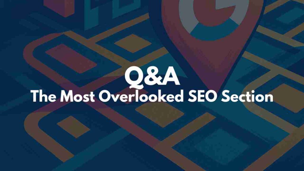 Google Business Profile Q&A strategy
Key Points:
	•	Add your own questions based on what customers ask most.
	•	Answer in clear, keyword-aligned language.
	•	This is free FAQ-schema-like content directly inside Google.
	•	Huge opportunity because 99% of service providers never touch it.